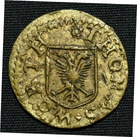 【極美品/品質保証書付】 アンティークコイン コイン 金貨 銀貨 [送料無料] 1665 Cornwall, W.61, Penryn, Thomas Worth, Farthing Token