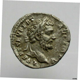【極美品/品質保証書付】 アンティークコイン コイン 金貨 銀貨 [送料無料] SEPTIMIUS SEVERUS AD 193-211 SILVER DENARIUS ROME MINT 2.87g/18mm R1081