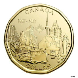 【極美品/品質保証書付】 アンティークコイン コイン 金貨 銀貨 [送料無料] Canada 2017 $1 Dollar Connecting A Nation 150th Anniversary Loonie Coin BU