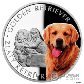 【極美品/品質保証書付】 アンティークコイン コイン 金貨 銀貨 [送料無料] GOLDEN RETRIEVER Dog Breeds 1オンス シルバー コイン 1 $ Niue 2021- show original title