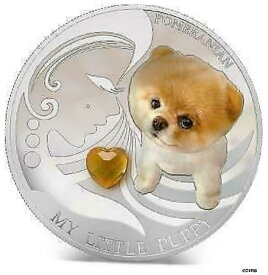 【極美品/品質保証書付】 アンティークコイン コイン 金貨 銀貨 [送料無料] Fiji 2013 2$ My Little Puppy II Pomeranian Dogs & Cats 1Oz Silver Coin