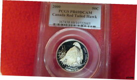 【極美品/品質保証書付】 アンティークコイン コイン 金貨 銀貨 [送料無料] 2000 カナダの鳥のPrey "Red-Tailed Hawk" 50セント 0.925 シルバー PCGS PR69- show original title