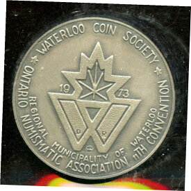 【極美品/品質保証書付】 アンティークコイン コイン 金貨 銀貨 [送料無料] 1973 Waterloo Coin Society Ontario Numismatic Assoc. ONA Sterling Silver Medal