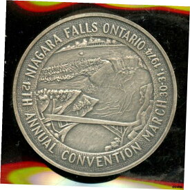 【極美品/品質保証書付】 アンティークコイン コイン 金貨 銀貨 [送料無料] 1974 Niagara Falls Ontario Numismatic Association ONA Sterling Silver Medal