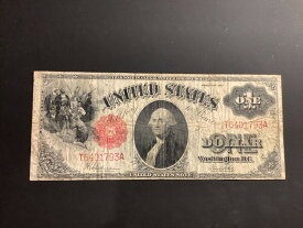 【極美品/品質保証書付】 アンティークコイン コイン 金貨 銀貨 [送料無料] FR. 39 One Dollar ($1) Series of 1917 United States Note-Legal Tender L13Z- show original title