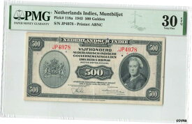 【極美品/品質保証書付】 アンティークコイン 硬貨 オランダ インディ 500 Gulden 1943 インドネシア ピック 118a PMG 非常に良い 30 EPQ- show original title [送料無料] #oof-wr-6857-24