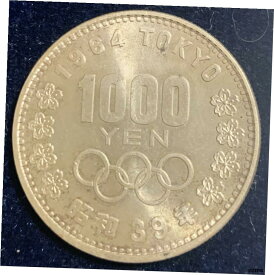 【極美品/品質保証書付】 アンティークコイン コイン 金貨 銀貨 [送料無料] Japan 1964 1000 Yen Showa (Olympics) BUnc Y#80