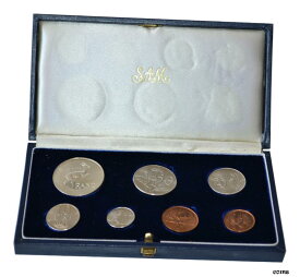 【極美品/品質保証書付】 アンティークコイン コイン 金貨 銀貨 [送料無料] SOUTH AFRICA 1965 Proof Set (7 Coins) original SA Mint box