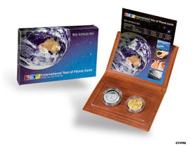 【極美品/品質保証書付】 アンティークコイン コイン 金貨 銀貨 [送料無料] AUSTRALIA 2008 INTERNATIONAL YEAR OF PLANET EARTH 2-COIN PROOF SET