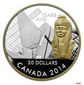 【極美品/品質保証書付】 アンティークコイン コイン 金貨 銀貨 [送料無料] CANADA 20 Dollars 2014 Silver 1oz. Proof Royal Ontario Museum Centennial Box/CoA