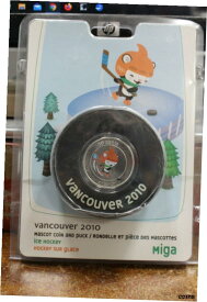 【極美品/品質保証書付】 アンティークコイン コイン 金貨 銀貨 [送料無料] 2008 Vancouver 2010 Mascot Puck & Colorized 50ct - Miga Ice Hockey (12372)(OOAK)