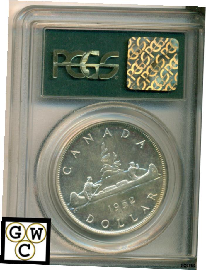 アンティークコイン コイン 金貨 銀貨 [送料無料] 1952 Canada Silver Dollar PCGS PL-64のサムネイル