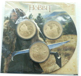 【極美品/品質保証書付】 アンティークコイン コイン 金貨 銀貨 [送料無料] 2013 New Zealand Post Unexpected Journey Hobbit $1 One Dollar 3 Coin Pack Sealed