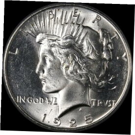 【極美品/品質保証書付】 アンティークコイン コイン 金貨 銀貨 [送料無料] 1925-P Peace Dollar PCGS MS64 Bright White Great Eye Appeal Nice Strike STOCK