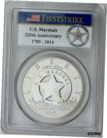 【極美品/品質保証書付】 アンティークコイン コイン 金貨 銀貨 [送料無料] 2015-P $1 US Marshals Service Silver Dollar PCGS PR69DC USMS Label First Strike