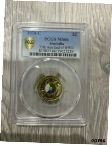 アンティークコイン コイン 金貨 銀貨 [送料無料] 2020-C $2 75th Anniversary of the End of WWII PCGS MS66 ´C´ Mintmark coin UNCのサムネイル