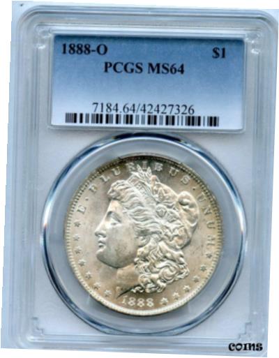 アンティークコイン コイン 金貨 銀貨 [送料無料] 1888-O $1 Morgan Silver Dollar PCGS MS 64