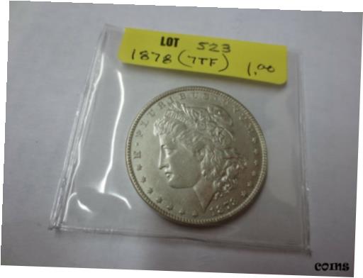 アンティークコイン コイン 金貨 銀貨 [送料無料] 1878 7TF Morgan Dollar BU (523)のサムネイル