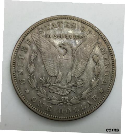アンティークコイン コイン 金貨 銀貨 [送料無料] 1896 S Morgan Dollar Mid Grade Grey Colouration Semi Key Date Pleasing Reverseのサムネイル