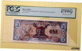 【極美品/品質保証書付】 アンティークコイン コイン 金貨 銀貨 [送料無料] 2011F $1 Pirates O/T Caribbean Disney Dollar PCGS Graded Superb Gem New 67PPQ