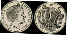 【極美品/品質保証書付】 アンティークコイン コイン 金貨 銀貨 [送料無料] 2003 Australia 10c Ten Cent Coin - Elizabeth II - PCGS MS70 - Top Pop