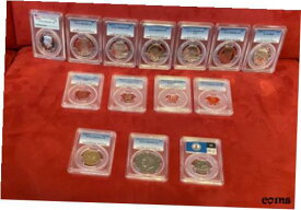 【極美品/品質保証書付】 アンティークコイン コイン 金貨 銀貨 [送料無料] 7 JFK & various US Mint PCGS -14 coins cameo, proof collectibles
