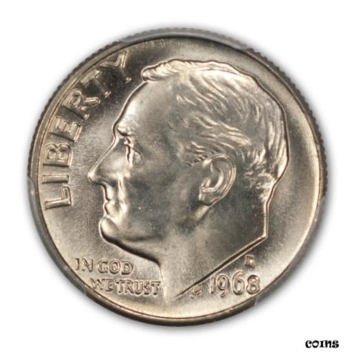 アンティークコイン コイン 金貨 銀貨 [送料無料] 1968-D 10C Roosevelt Dime PCGS MS68のサムネイル