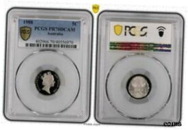 【極美品/品質保証書付】 アンティークコイン コイン 金貨 銀貨 [送料無料] 1988 Australia 5c Proof Coin PCGS PR70DCAM Top Pop 9/0 #6970