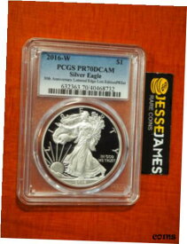 【極美品/品質保証書付】 アンティークコイン コイン 金貨 銀貨 [送料無料] 2016 W PROOF SILVER EAGLE PCGS PR70 FROM LIMITED EDITION SET 30TH ANNIVERSARY LE