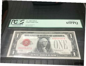 【極美品/品質保証書付】 アンティークコイン コイン 金貨 銀貨 [送料無料] 1928 red seal, United States note , PCGS Gem new 65 PPQ