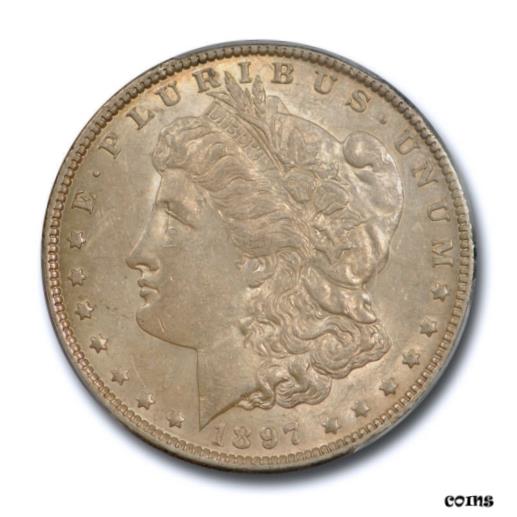 アンティークコイン コイン 金貨 銀貨 [送料無料] 1897 O $1 Morgan Dollar PCGS AU 58 About Uncirculated Original Tonedのサムネイル
