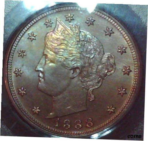 アンティークコイン コイン 金貨 銀貨 [送料無料] 1888 Liberty Nickel Proof PCGS PR65のサムネイル