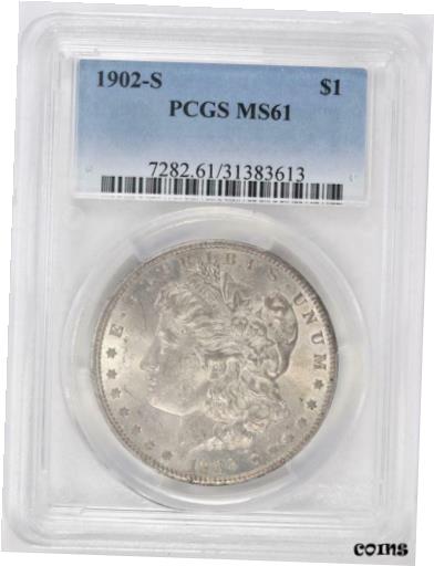 アンティークコイン コイン 金貨 銀貨 [送料無料] 1902-S Morgan Silver Dollar PCGS MS 61のサムネイル