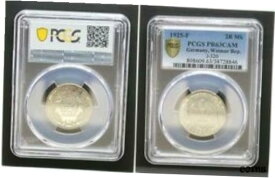 【極美品/品質保証書付】 アンティークコイン コイン 金貨 銀貨 [送料無料] Weimar 2 Mark J.320 1925 F PCGS PR63CAM Proof