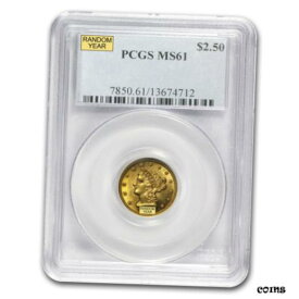 【極美品/品質保証書付】 アンティークコイン コイン 金貨 銀貨 [送料無料] $2.50 Liberty Gold Quarter Eagle MS-61 NGC/PCGS - SKU #22171