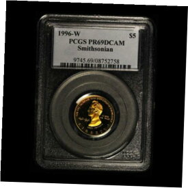 【極美品/品質保証書付】 アンティークコイン コイン 金貨 銀貨 [送料無料] 1996-W $5 Smithsonian Commemorative Gold Coin PCGS PR69DCAM Toned - Free Ship US