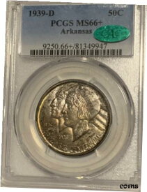 1939-D アーカンソー シルバー記念 PCGS MS-66+1939-D Arkansas Silver Commemorative PCGS MS-66+