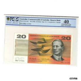 【極美品/品質保証書付】 アンティークコイン コイン 金貨 銀貨 [送料無料] Commonwealth of Australia 1967 $20 Paper Banknote Coombs/Randall PCGS Graded EF
