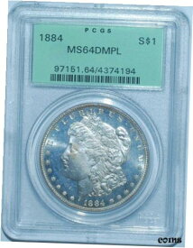【極美品/品質保証書付】 アンティークコイン コイン 金貨 銀貨 [送料無料] 1884 P PCGS MS64DMPL Deep Mirror Prooflike Morgan Silver Dollar OGH