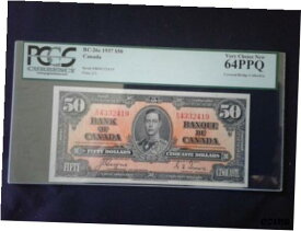 【極美品/品質保証書付】 アンティークコイン コイン 金貨 銀貨 [送料無料] 1937, Bank Of Canada $50 BC-26c Coyne / Towers PCGS VERY CHOICE NEW 64
