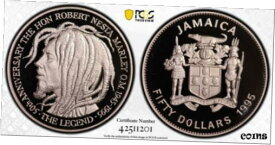 【極美品/品質保証書付】 アンティークコイン 硬貨 Jamaica 1995 $50 Bob Marley Proof Coin PCGS PR70DCAM Top Pop 3/0 [送料無料] #oct-wr-8432-575