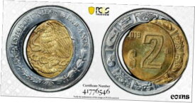 【極美品/品質保証書付】 アンティークコイン 硬貨 ER051 MEXICO. Mint Error -- Center Core Stuck Off Center -- 2 Peso, 2019-Mo [送料無料] #oof-wr-8433-1413