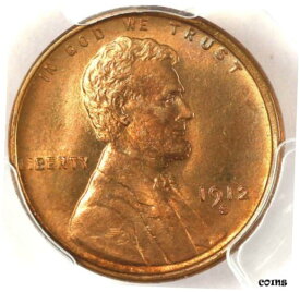 【極美品/品質保証書付】 アンティークコイン 硬貨 1912-S 1C MS65RD PCGS--ONLY 25 IN HIGHER GRADE [送料無料] #oot-wr-8433-145