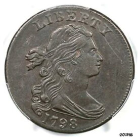 【極美品/品質保証書付】 アンティークコイン 硬貨 1798 s-187 PCGS AU55 "2nd Hair Style" Draped Bust Large Cent 1c [送料無料] #oot-wr-8433-618