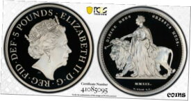 【極美品/品質保証書付】 アンティークコイン 銀貨 Great Britain Silver Proof ?5 Una and the Lion 2 oz PCGS PR69DCAM Coin [送料無料] #sct-wr-8433-679