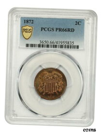 【極美品/品質保証書付】 アンティークコイン 硬貨 1872 2c PCGS PR 66 RD - Registry Quality Gem Proof - 2-Cent Piece [送料無料] #oot-wr-8433-775