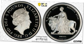 【極美品/品質保証書付】 アンティークコイン 銀貨 Great Britain Silver Proof ?5 Una and the Lion 2 oz PCGS PR69DCAM Coin [送料無料] #sct-wr-8433-961