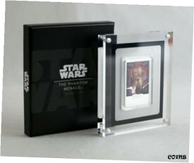 【極美品/品質保証書付】 アンティークコイン コイン 金貨 銀貨 [送料無料] STAR WARS SILVER 2018 Niue Star Wars The Phantom Menace Poster 1oz .999 Box COA