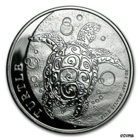 【極美品/品質保証書付】 アンティークコイン コイン 金貨 銀貨 [送料無料] 2016 New Zealand Mint $2 Niue Hawksbill Turtle Taku 1 oz .999 Silver Coin