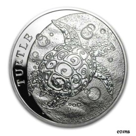 【極美品/品質保証書付】 アンティークコイン コイン 金貨 銀貨 [送料無料] 2014 New Zealand Mint $2 Niue Hawksbill Turtle Taku 1 oz .999 Silver Coin
